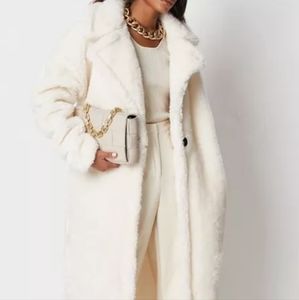 Soft white oversized coat